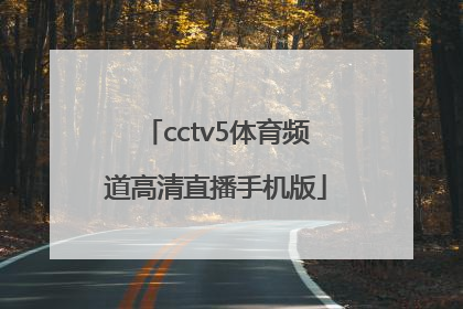 「cctv5体育频道高清直播手机版」cctv5体育频道下载手机版